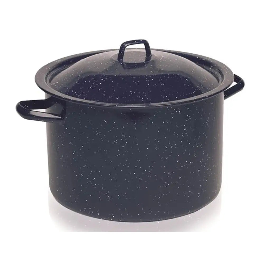 Imusa Stock Pot Blue Enamel 12 qrt