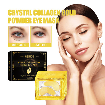 EELHOE Collagen Gold Eye Mask Moisturizing Care, Firming Eye Lines, Eye Patches, Staying Up Late, Dark Circles, Eye Bags