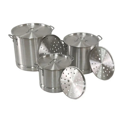 Imusa Aluminum Steamer Set (20, 24, 32, 40, 52 qrt) 5 Pot Set