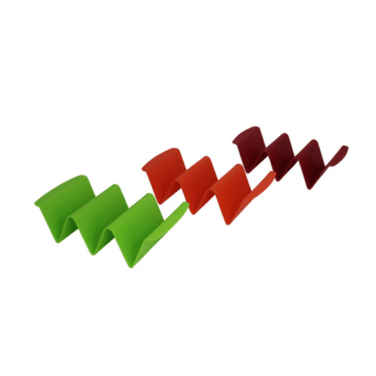 Imusa 3pc Taco Holder Stand Plastic Multi- Color strd