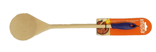 Imusa Wood Jumbo Spoon w/ Nylon Handle 18"