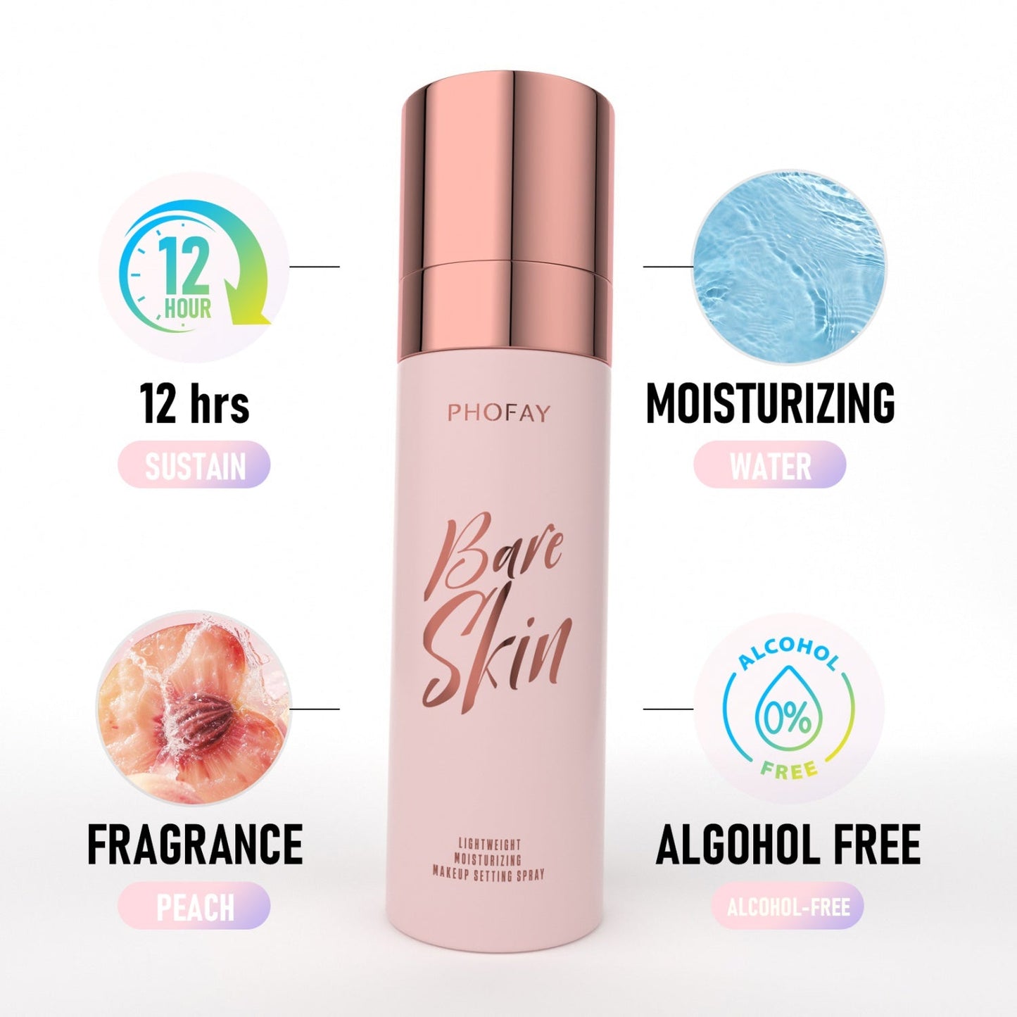 Phofay Long-Lasting Hydrating Makeup Setting Spray