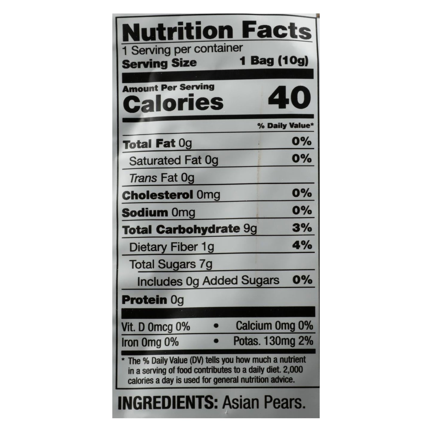 Dried Asian Pear Crisps - 24 Pack - .35 Oz