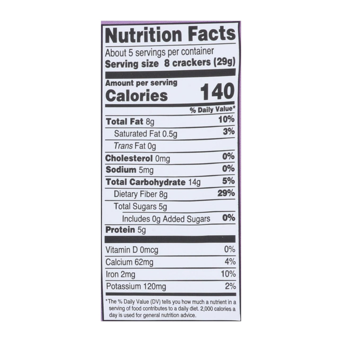 Doctor In The Kitchen Organic Flax Seed Crackers - Cinnamon & Currants - 5oz