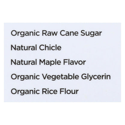 Simply Gum All Natural Maple Gum - 15 Count - Case of 12