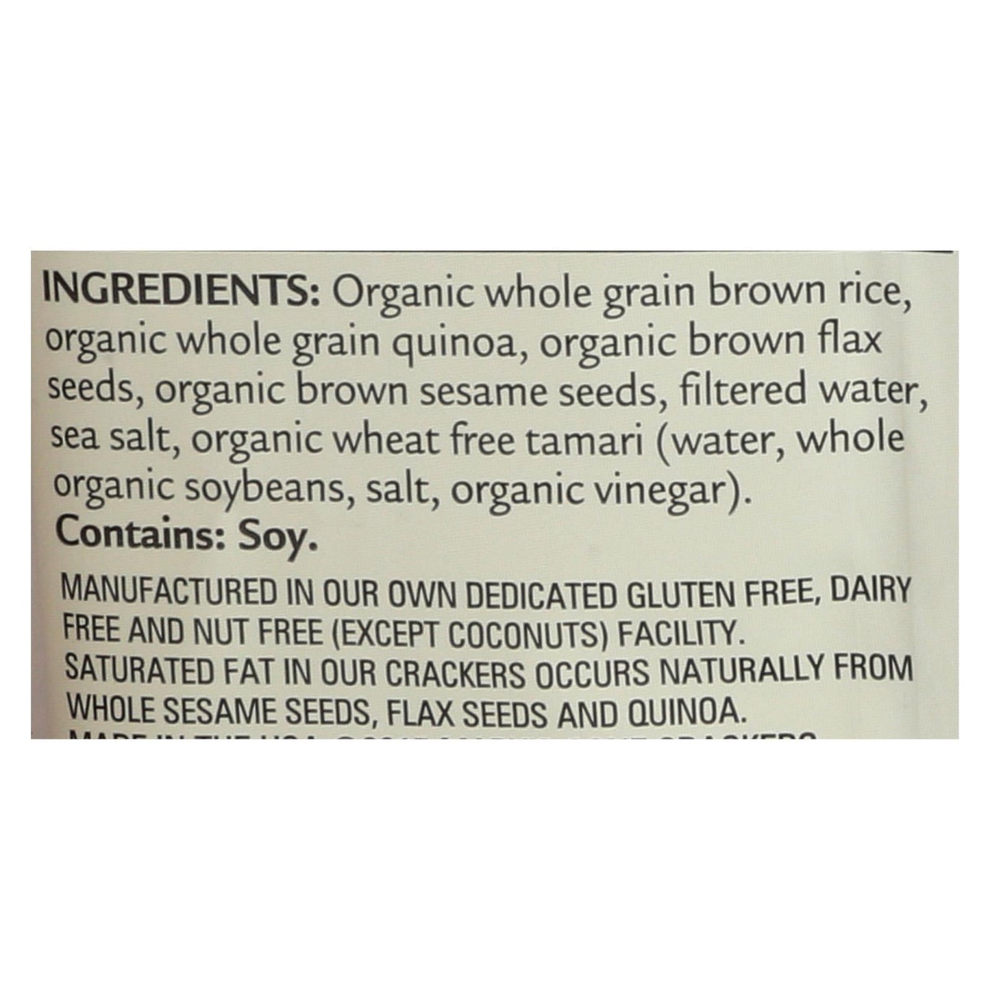 Mary's Gone Crackers Original Gluten-Free Crackers - Case of 20 - 1.25oz Each