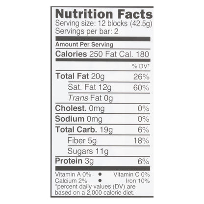 Divine Dark Chocolate Bar, 70% Cocoa, 3 oz, Case of 12