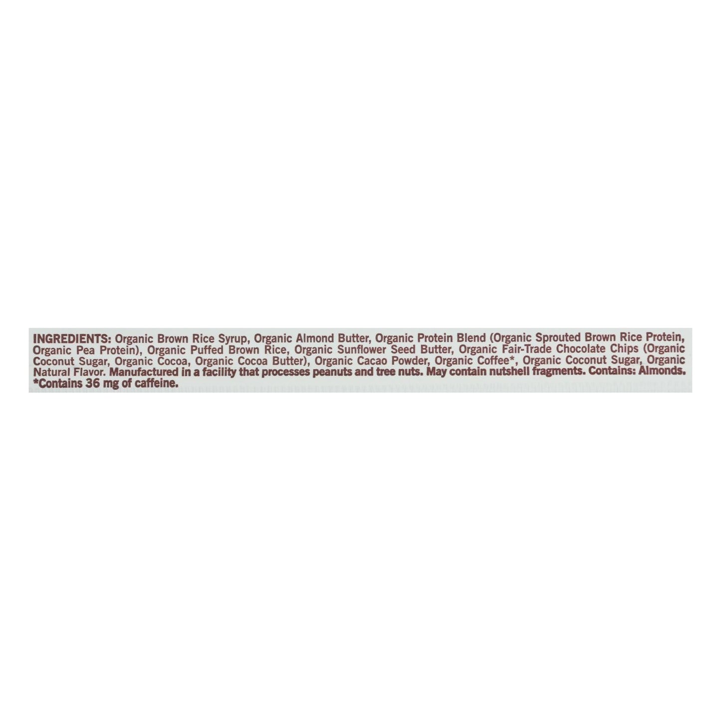 Gomacro Organic Mocha Chocolate Chip Bar, 12-Pack, 2.3 Oz