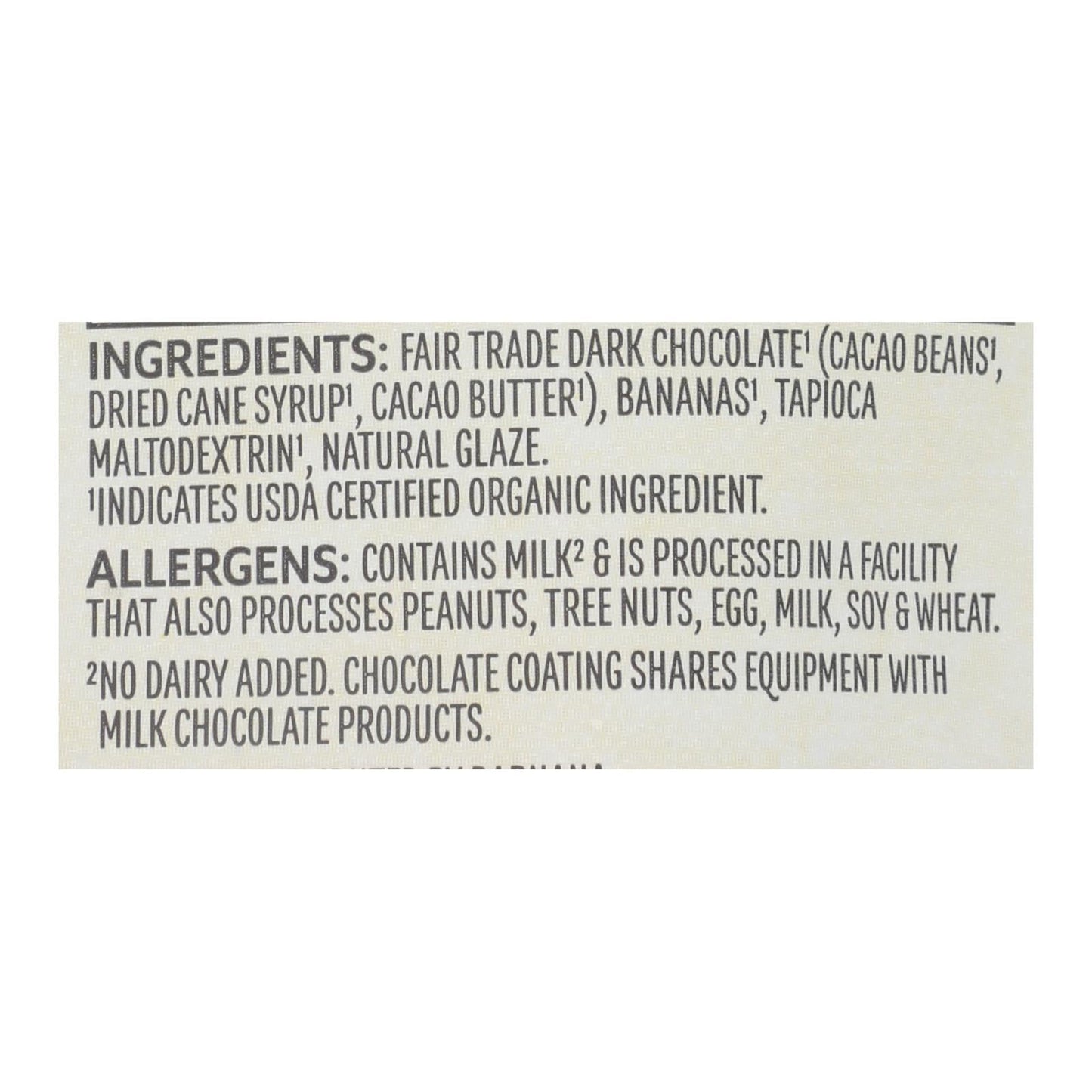 Barnana Organic Chocolate Chewy Banana Bites - 12 Pack of 3.5 Oz