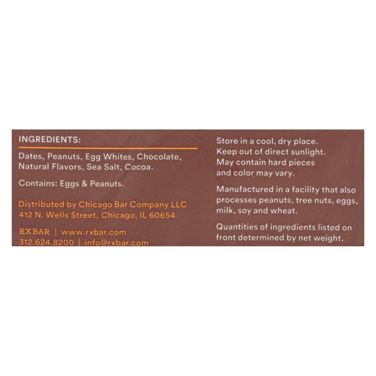 RXBAR Chocolate Peanut Butter Protein Bar - 1.83 Oz. (Case of 12)