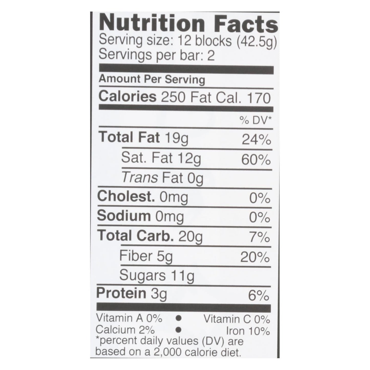 Divine Dark Chocolate Bar with Tart Raspberries - Case of 12 - 3 oz.