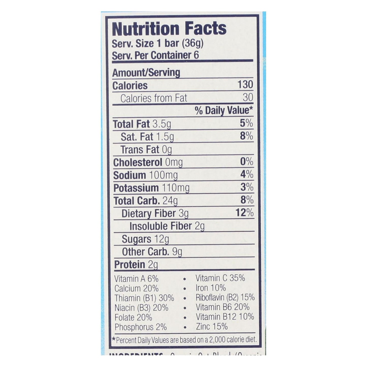 Clif Kid Zbar Organic Chocolate Chip, 7.62 oz, Case of 9