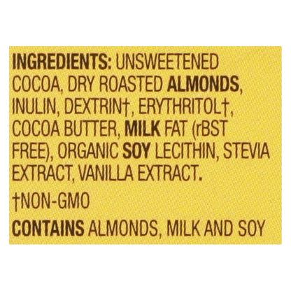 Lily's Sweets Dark Chocolate with Almonds - 55% Cocoa - 3 Oz Bar - Case of 12