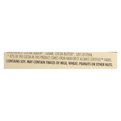 Chocolove Xoxox Premium Dark Chocolate Bar - Extra Strong - 3.2 Oz - Case of 12