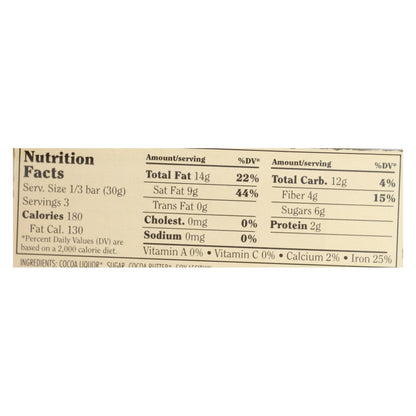Chocolove Xoxox Premium Dark Chocolate Bar - Extra Strong - 3.2 Oz - Case of 12