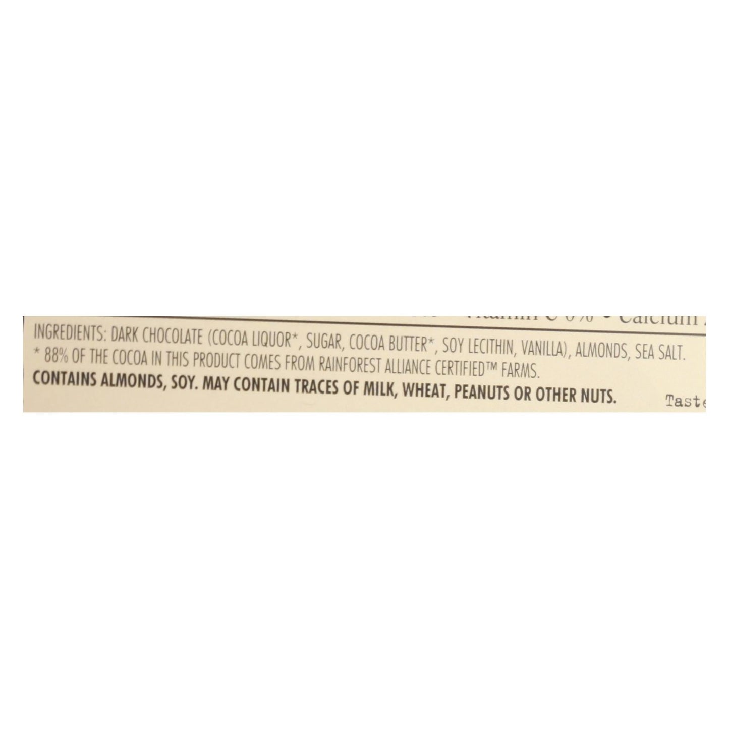 Chocolove Dark Chocolate with Almonds & Sea Salt, 3.2 Oz., Case of 12