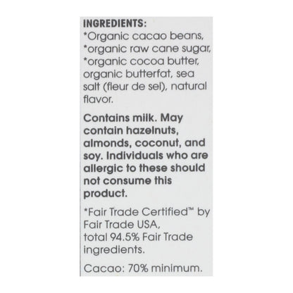 Alter Eco Organic Dark Chocolate, Salted Brown Butter, 72% Cacao, Case of 12 (2.82 oz)