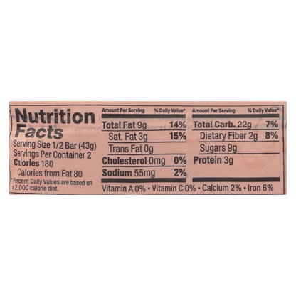 Bobo's All Natural Gluten Free Chocolate Almond Oat Bars, 3 oz, Case of 12