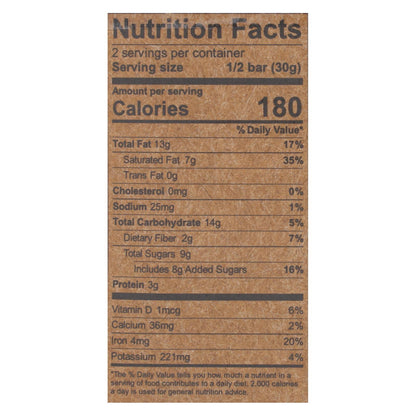 HU Dark Chocolate Bar Cashew Butter Vanilla, 2.1 Oz, Case of 12