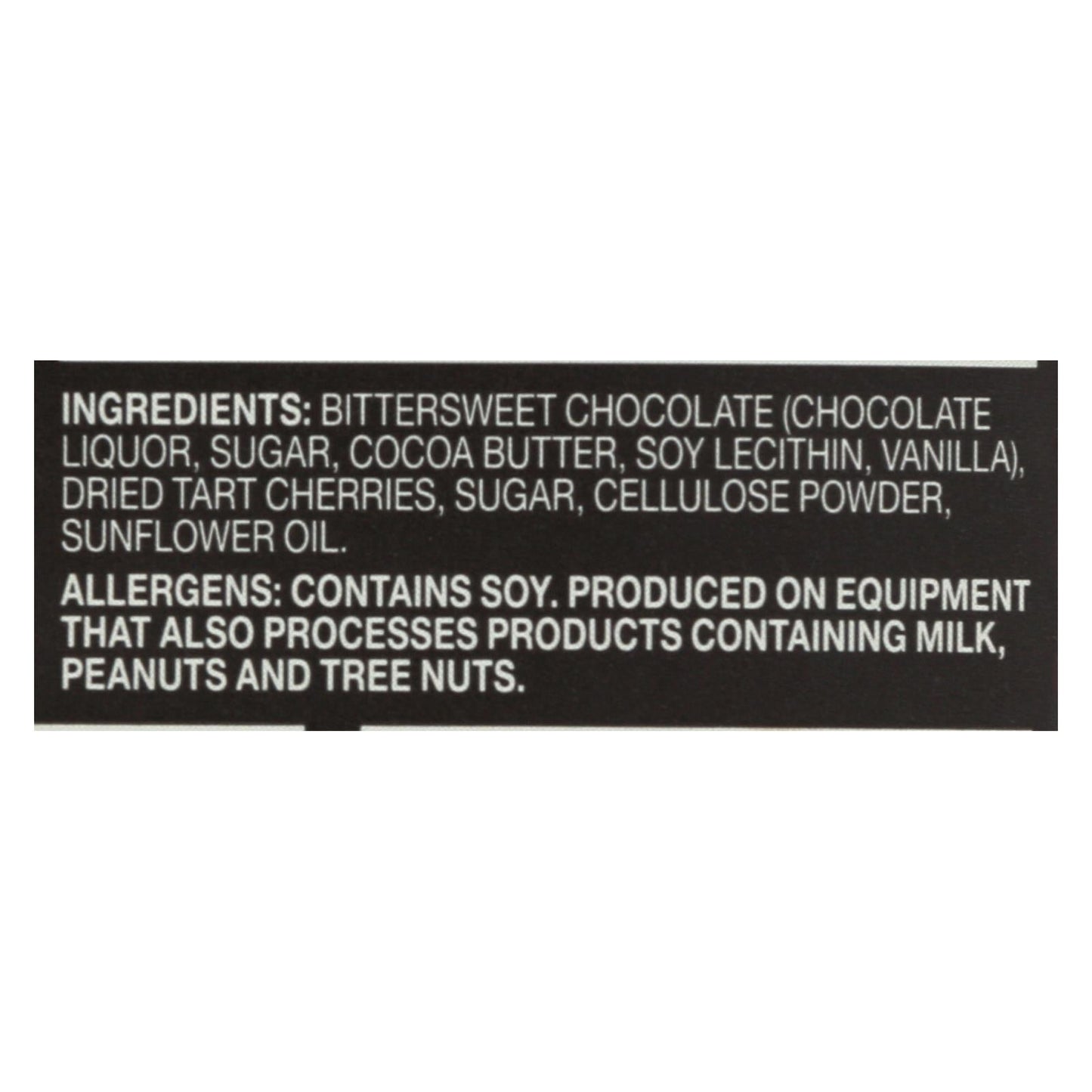 Endangered Species Dark Chocolate Bar, 72% Cocoa, Natural, With Cherries, 3oz Bar (12 Pack)