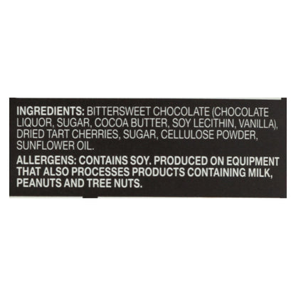 Endangered Species Dark Chocolate Bar, 72% Cocoa, Natural, With Cherries, 3oz Bar (12 Pack)