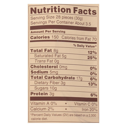 Lebby Snacks Chickpea Snacks Dark Chocolate - 3.5 Oz - Pack of 6