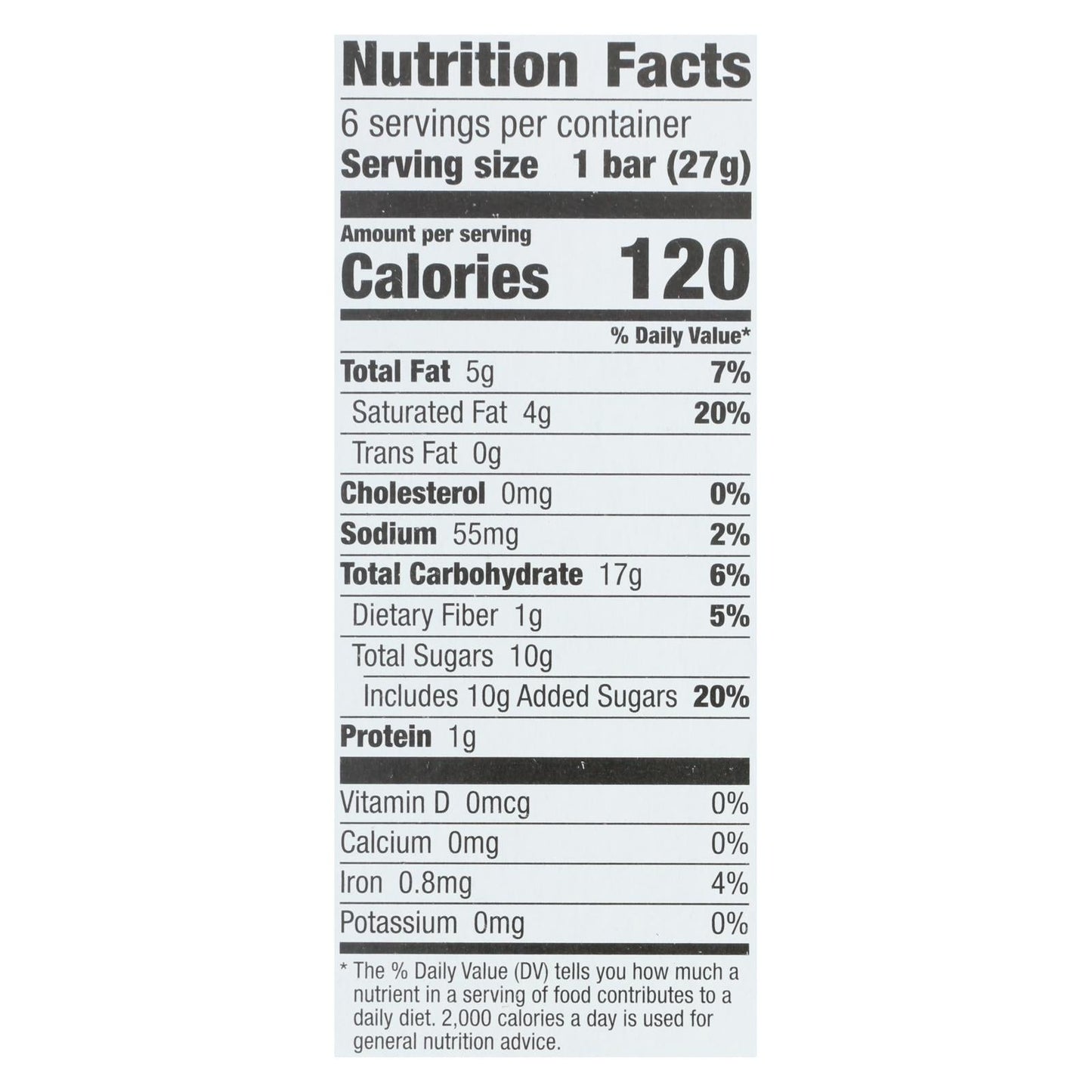 Larabar Kid's Chocolate Chip Cookie Bar, Pack of 8, 6/0.96 oz
