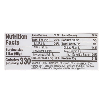 Perfect Bar Dark Chocolate Chip Peanut Butter - Case of 8 - 2.3 Oz Bars