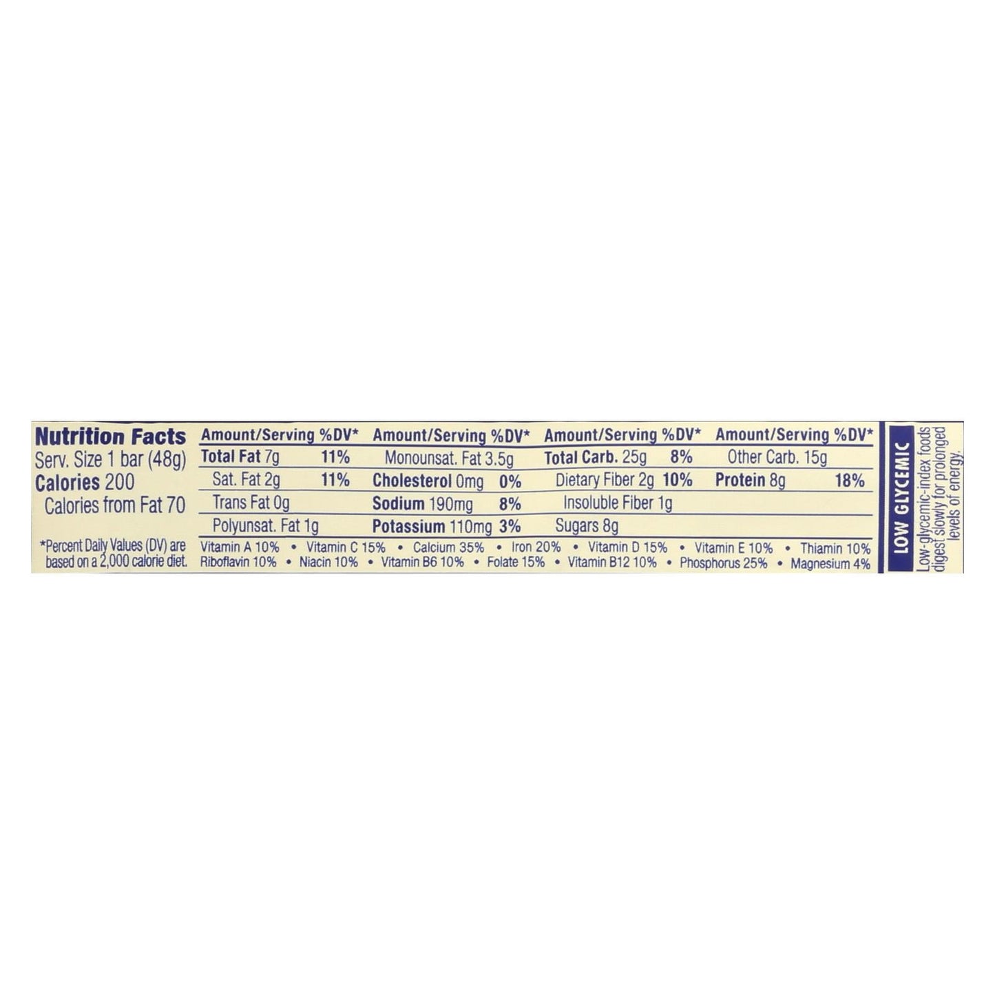 Luna Bar - Organic White Chocolate Macadamia Nut, 1.69 Oz, 15-Count Case