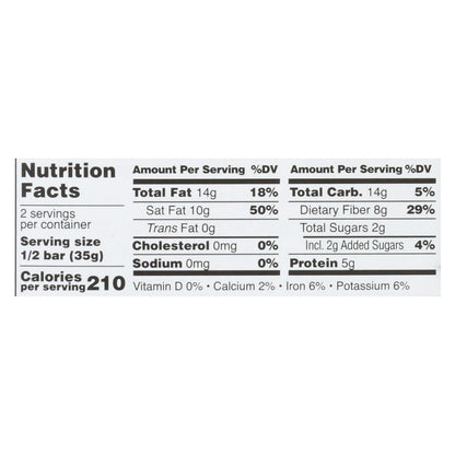 Taza Chocolate Stone Ground 2.5 Oz Organic Dark Chocolate Wicked Dark Bar - Case of 10