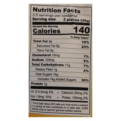 Chocolove XOXOX Peach Bites Salted Caramel - 8 Pack - 3.5 Oz.