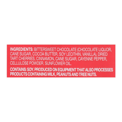 Endangered Species 3 Oz Dark Chocolate Cinnamon Cayenne & Cherries - 60% Cocoa, 12 Bars