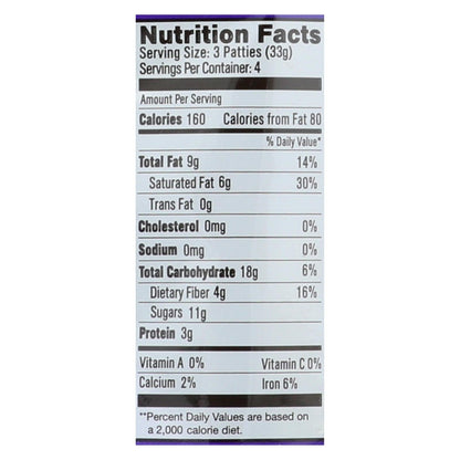 Heavenly Organics Double Dark Chocolate Honey Patties - Case of 6 - 4.66 Oz.