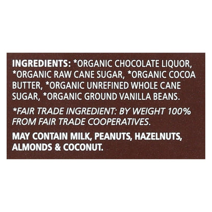 Equal Exchange Organic Very Dark Chocolate Bar, Pack of 12, 2.8 Oz