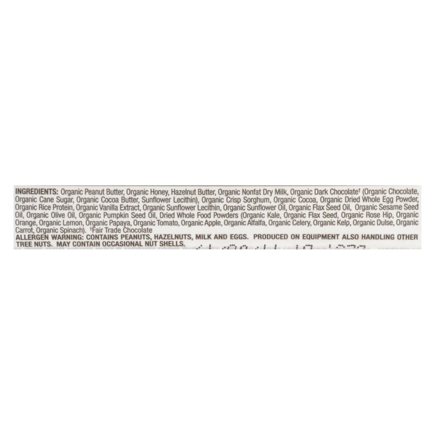Perfect Bar, Chocolate Hazelnut, 2.2 Oz, Pack of 8