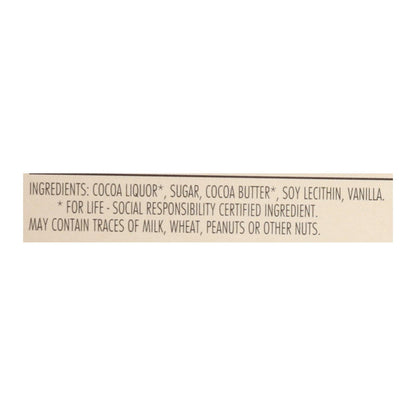 Chocolove Xoxox Premium Dark Chocolate Bar, 3.2 Oz, Case of 12