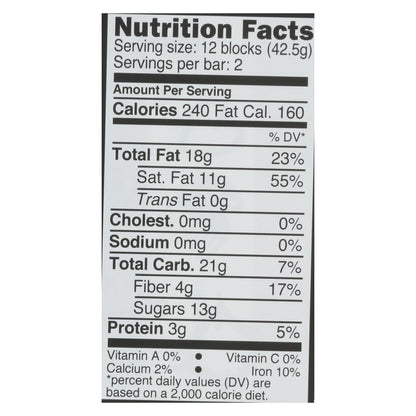 Divine 70% Dark Chocolate with Ginger and Orange - 12 Pack, 3 Oz Bars