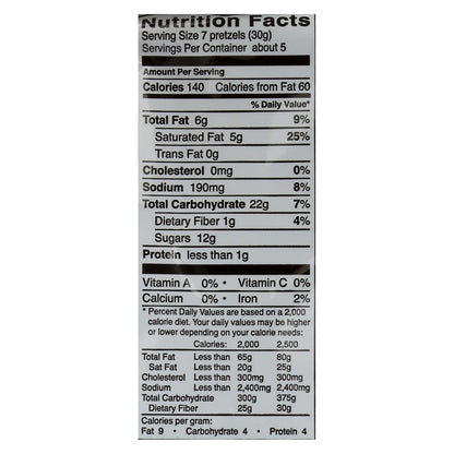 Glutino Chocolate Pretzels - Case of 12 - 5.5 Oz Bags