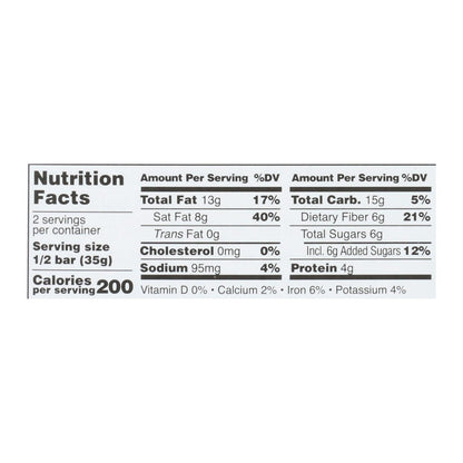 Taza Organic Sea Salt & Almond Dark Chocolate Bar, 2.5 Oz. (Case of 10)