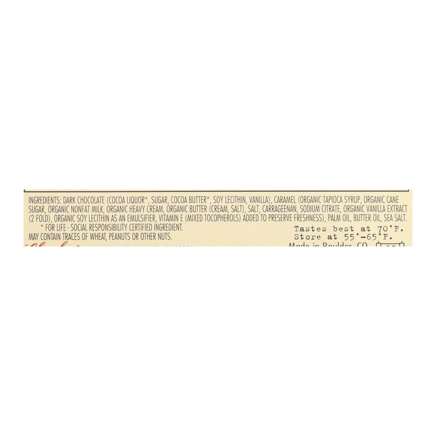 Chocolove Xoxox Dark Chocolate Bar, Salted Caramel Goodness for True Chocolovers - 10 Pack of 3.2 Oz Bars