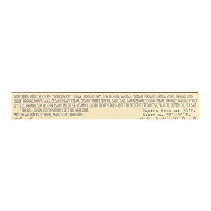 Chocolove Xoxox Dark Chocolate Bar, Salted Caramel Goodness for True Chocolovers - 10 Pack of 3.2 Oz Bars