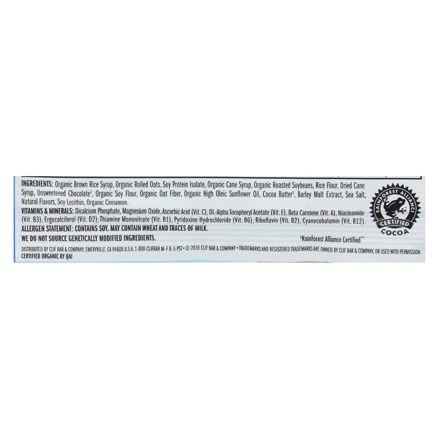 Clif Bar Organic Chocolate Chip Goodness, 2.4 Oz - Pack of 12