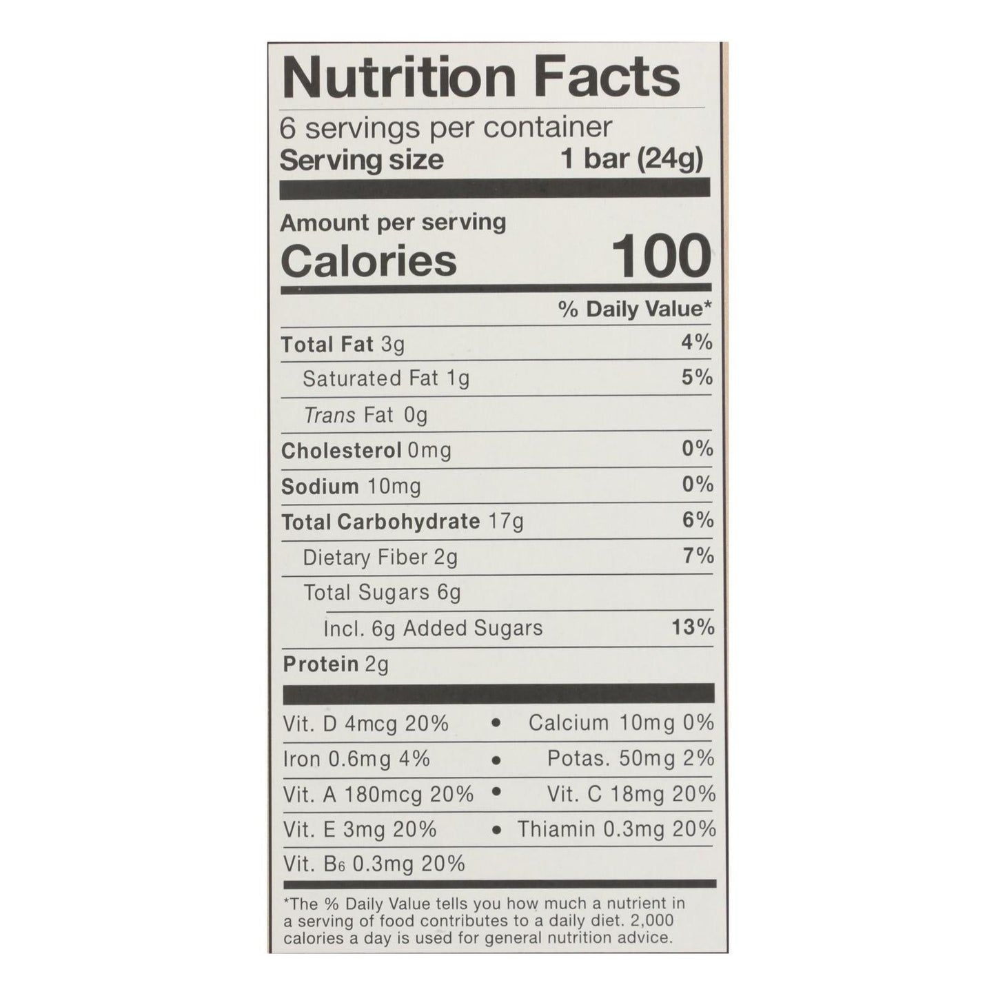 Made Good Chocolate Chip Granola Bar, 5 Oz. - Case of 6