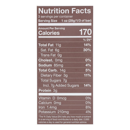 Endangered Species Sea Salt & Almonds Dark Chocolate Bar - 72% Cocoa, 3 Oz Bar (Case of 12)