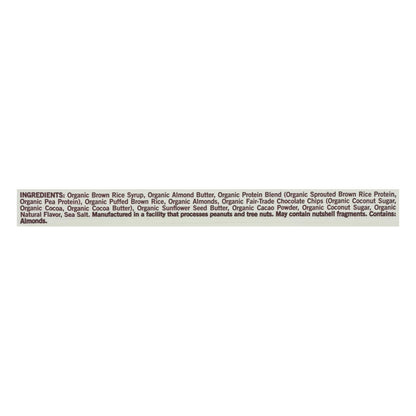 Gomacro Organic Dark Chocolate Almond Protein Bar, Case of 12, 2.3 oz.