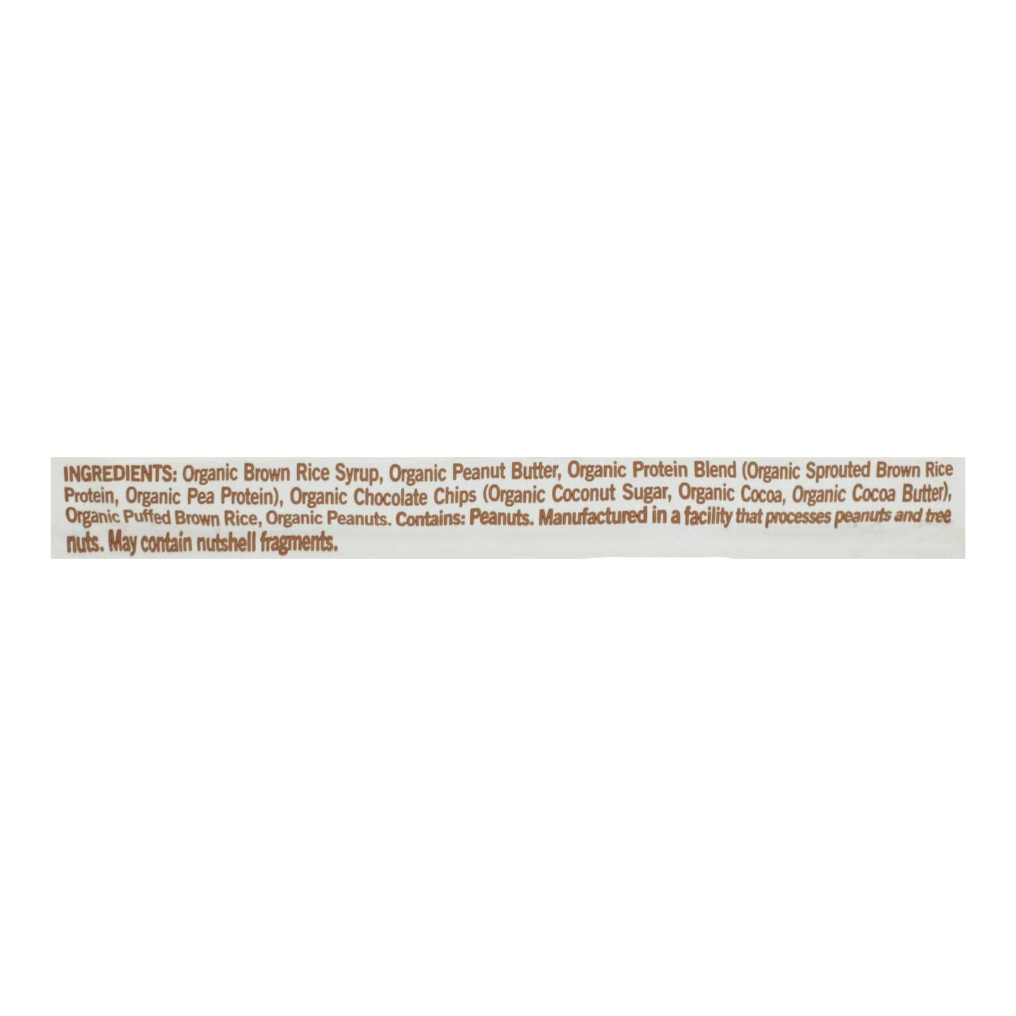 Gomacro Organic Macrobar Peanut Butter Chocolate Chip Bars, 2.5 Oz., Case of 12