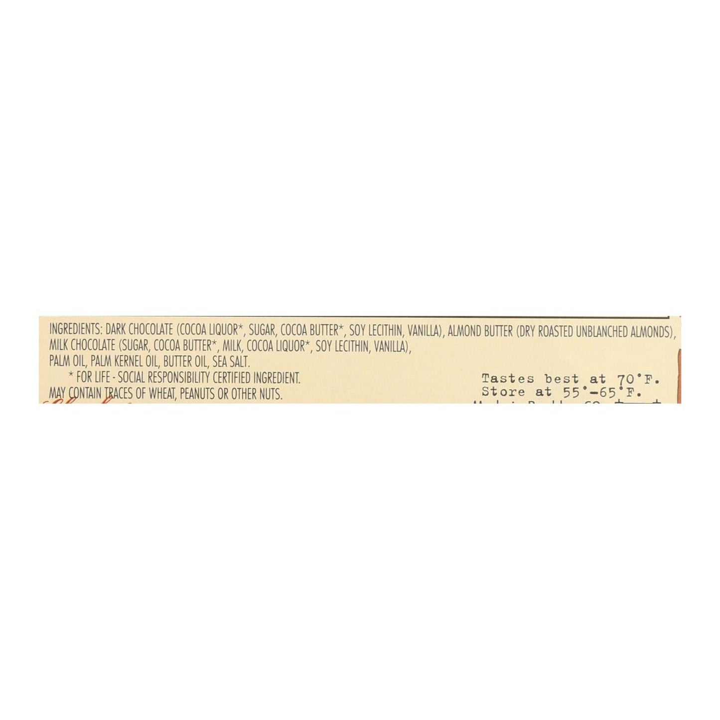 Chocolove Salted Almond Butter Dark Chocolate Bars - 3.2 oz (10 Pack)