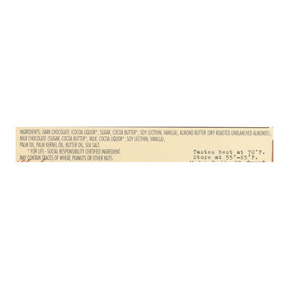 Chocolove Salted Almond Butter Dark Chocolate Bars - 3.2 oz (10 Pack)