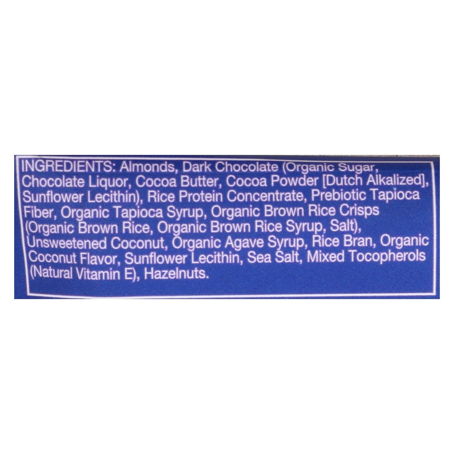Zing Dark Chocolate Coconut Nutrition Bars, 1.76 Oz Bars - Pack of 12