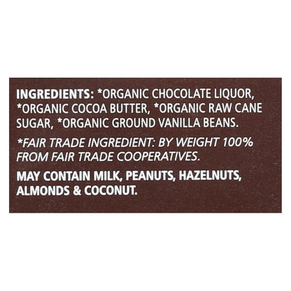 Equal Exchange Extreme Dark Organic Chocolate Bar - Pack of 12, 2.8 Oz